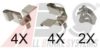 SUZUK 2281671000 Accessory Kit, disc brake pads